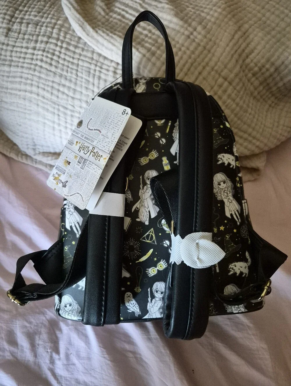 NWT Loungefly Harry Potter Magical Elements All Over Print (AOP) Mini Backpack